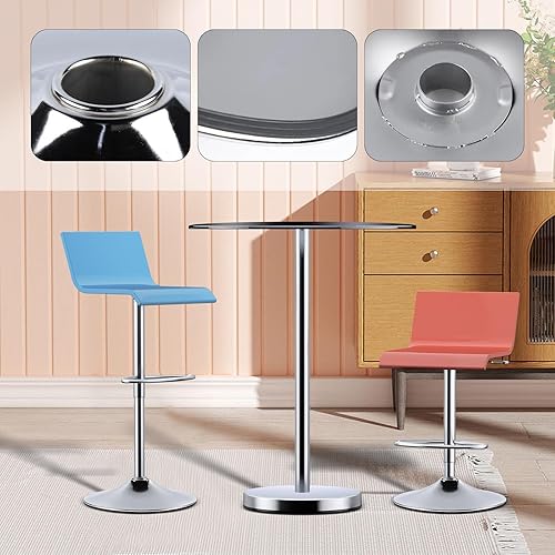 Miniatura 5 de Base redonda de aluminio del reemplazo de la placa giratoria del soporte de la base del taburete de la barra del pub