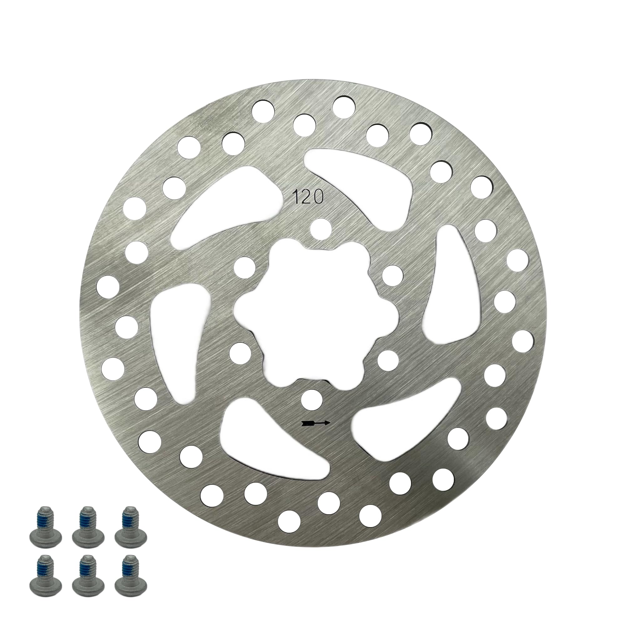 Tarcza hamulcowa 120mm 6 otworów do Techlife X6 / Blaupunkt ESC808 / Motus Scooty 8.5 / Joyor S-8S / Joyor S-10S / Joyor S-5S / Kaabo Mantis 8