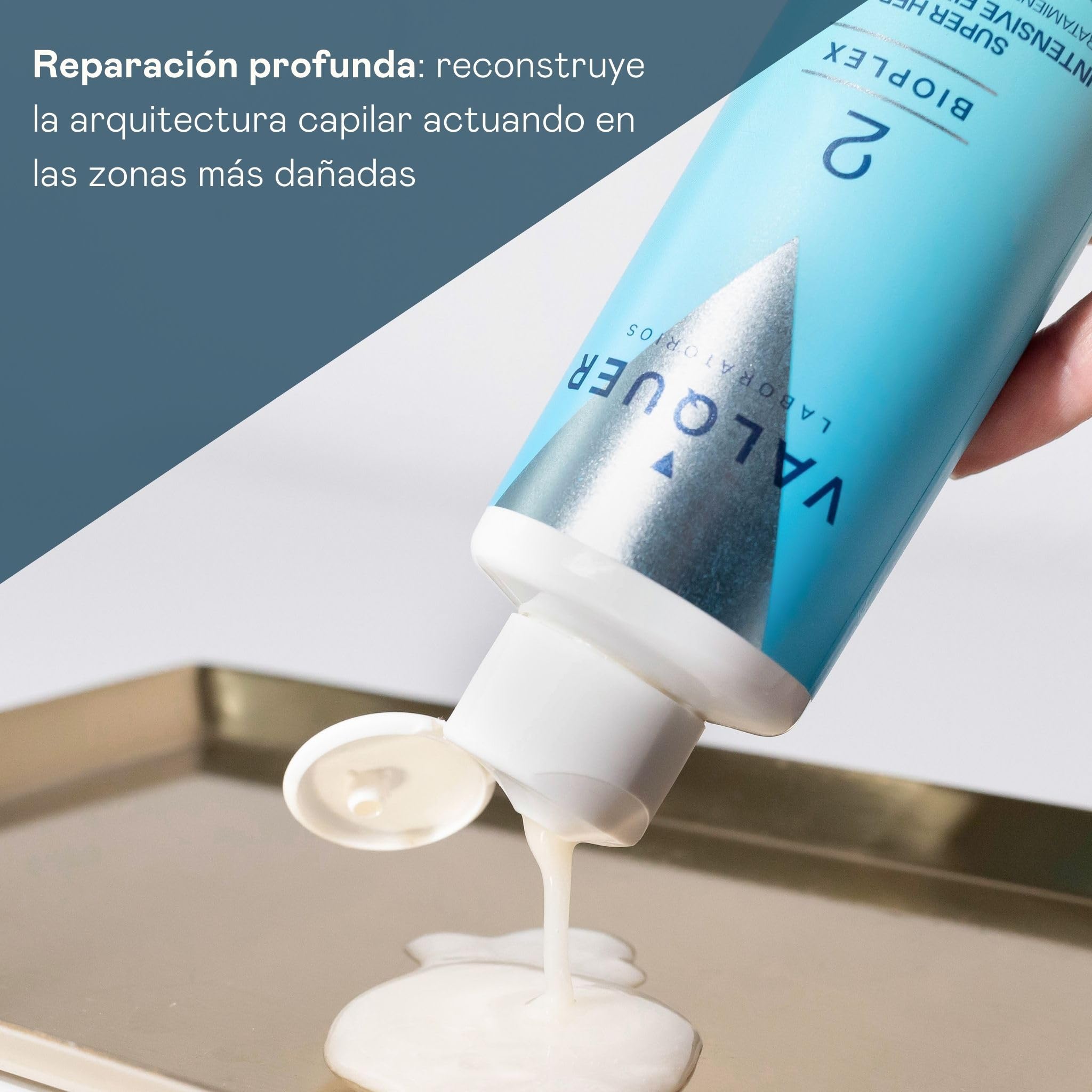 Valquer Bioplex No2 | Tratamiento Capilar Reparador Intensivo | 200 ml | Restaura y Revitaliza y Protege el Cabello Dañado, Seco y Teñido | Vegano