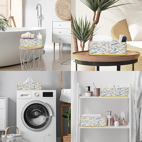 Miniatura 14 de Dragonfly - Cestas de inodoro doradas plegables para baño, organizador duradero y multiusos para cocina, sala de estar y armario () Libélula