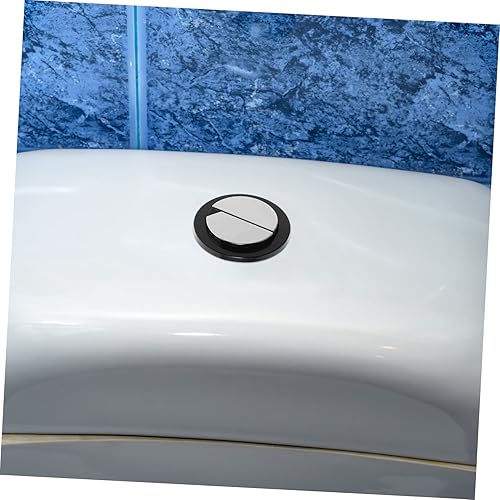 Miniatura 3 de DOITOOL Accesorios de botón de descarga 2 unids Kit de repuesto inodoro doble válvula de descarga más para tanque de botón negro m empuje ajustable