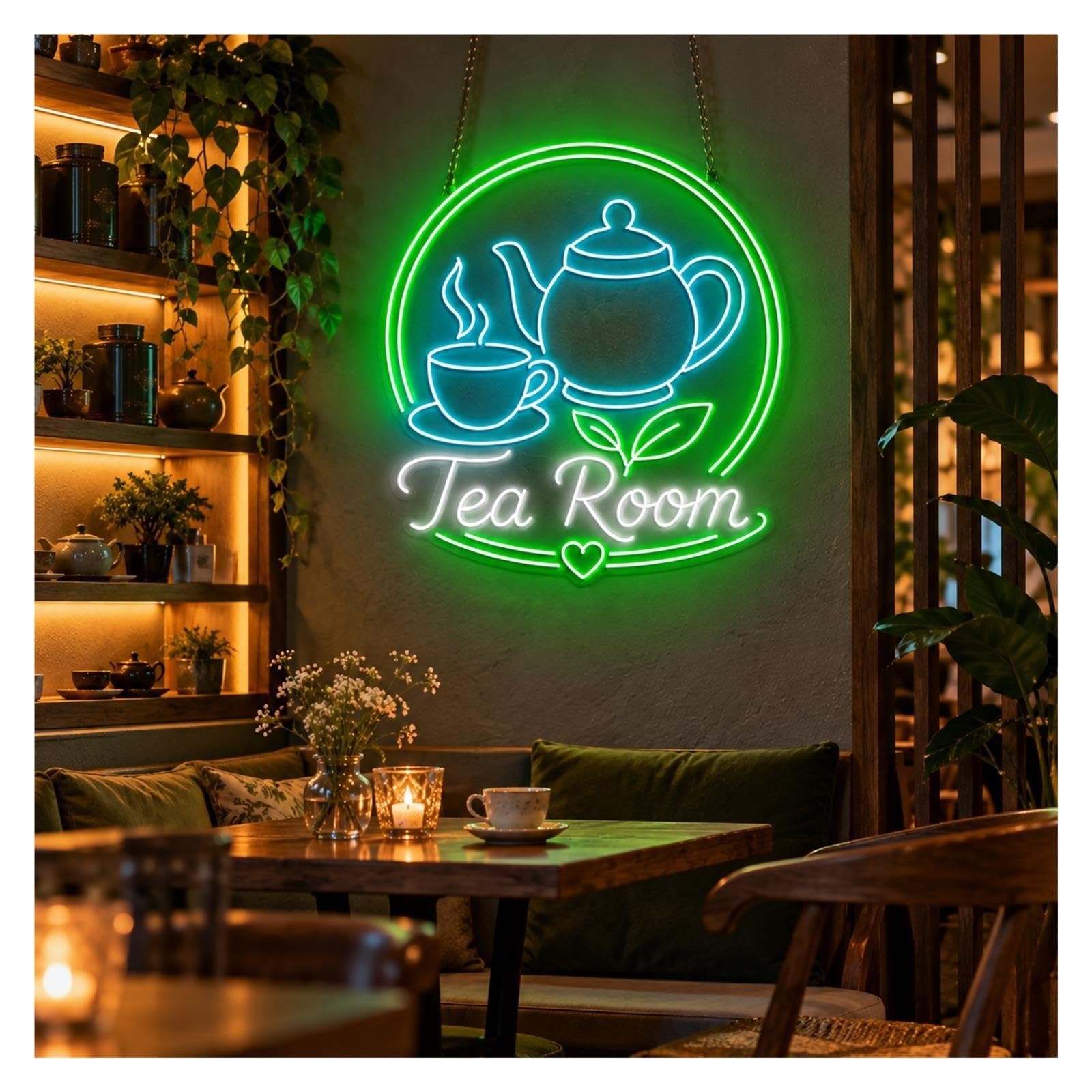 Insegna al Neon Insegna Al Neon Tea Room