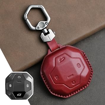 Car Smart Key Fob Shell Accessories Keyless Entry Remote Control Attachment,for Chery Jetour Dashing IDM I-DM X-1 Plus Car Key KeysCase Protector Red