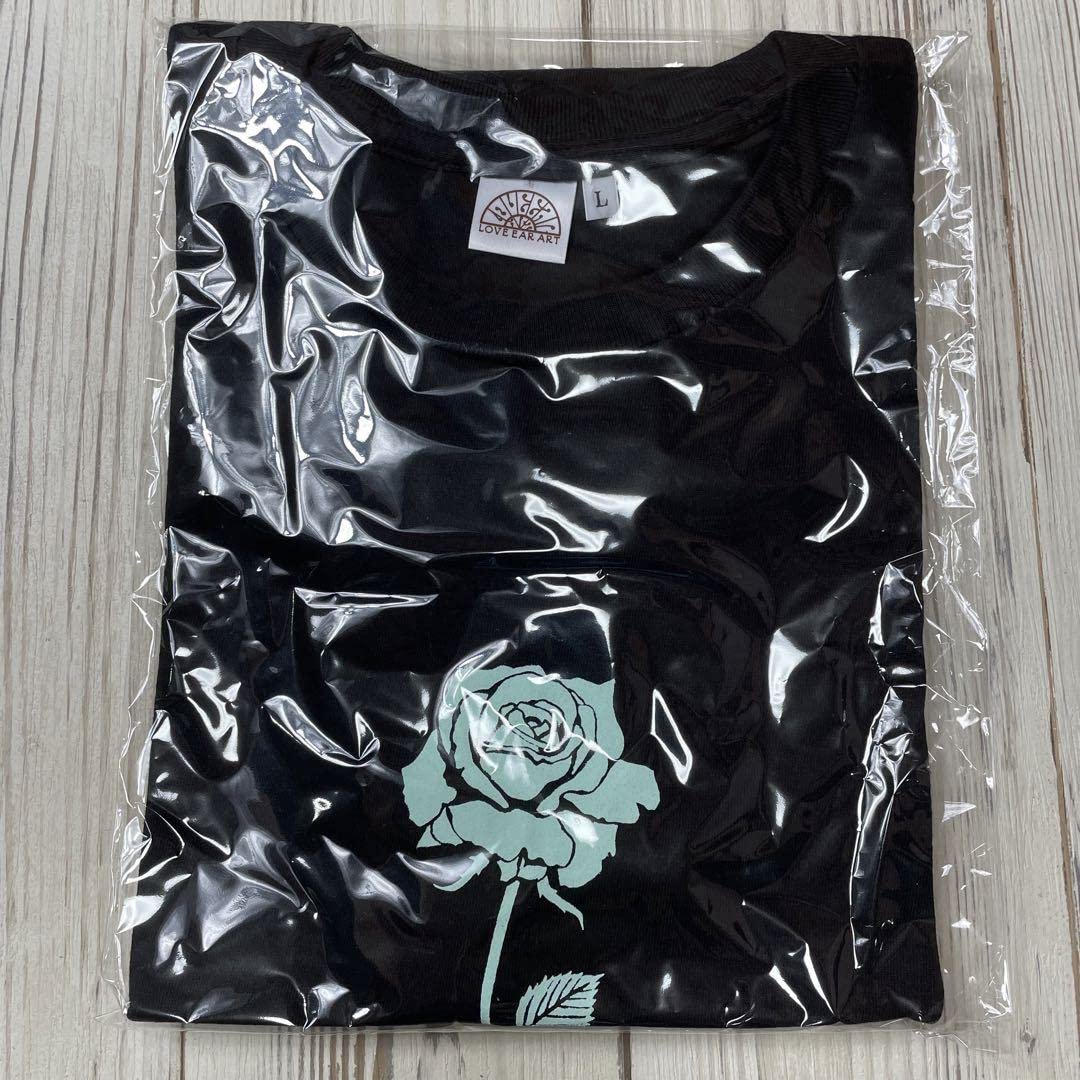 love ear art 刺繍 クルーネックスウェット 黒L カスタムショー限定