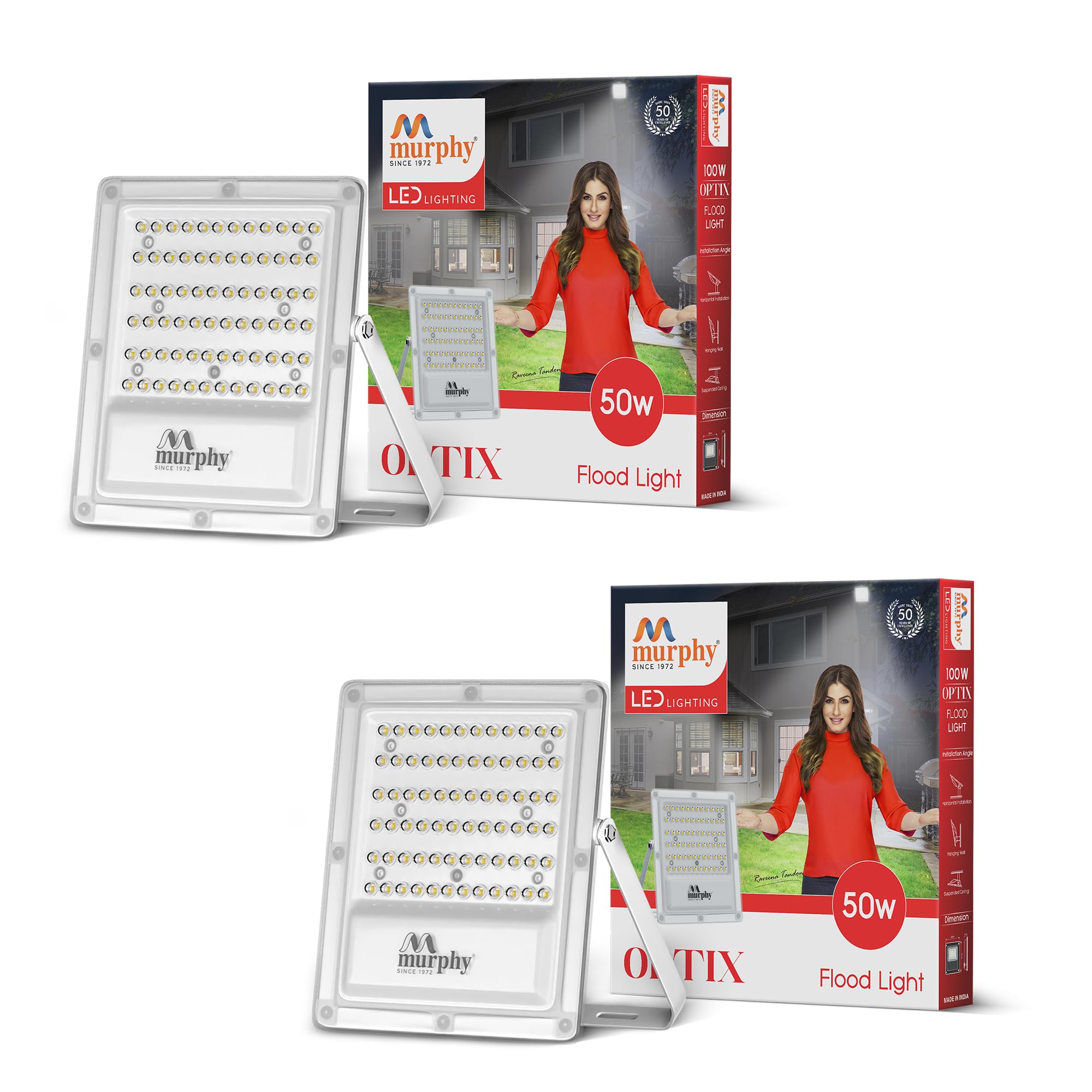 Murphy LED Flood Lights - 5 Pack, IP65 Security -15