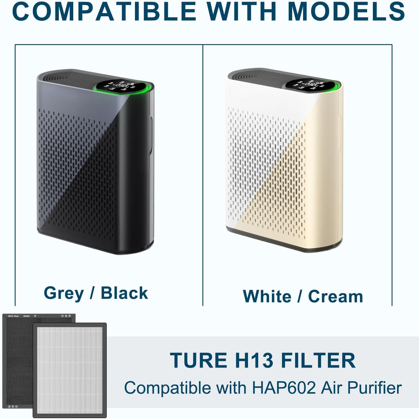 HAP602 Filters Replacement For Air Purifier, Compatible with ECOSELF HAP602 Air Purifiers,2PACK (HAP602WF FILTER)
