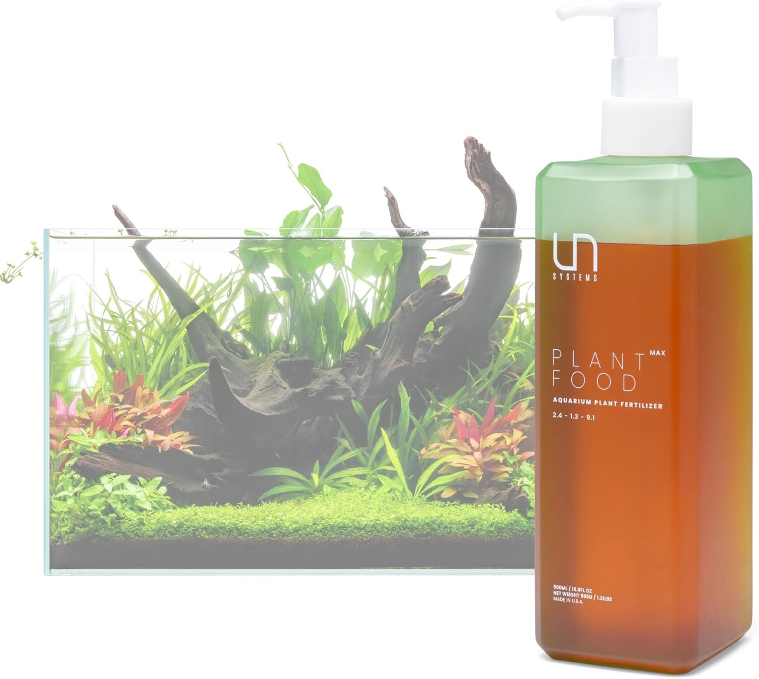 Ultum Nature Systems Plant Food - Live Aquarium Plant Fertilizer for Fish Tanks - Provides Essential Macro and Micronutrients for Aquatic Plants (500ML, MAX)