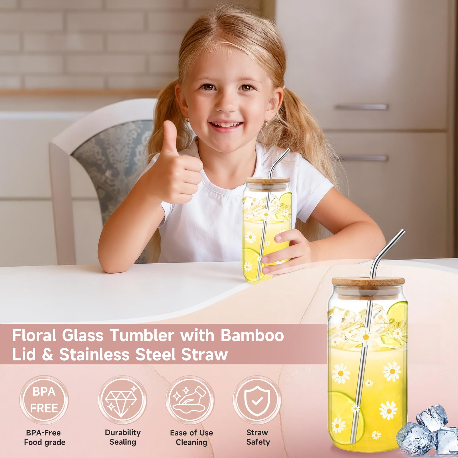 WGIDSKKI Cadeaus voor meisjes van 9, 10, 11, 12, 13, 14, 15, 16 jaar, cadeau-ideeën, cadeauset, verjaardag, Valentijnsdag, cadeaus voor meisjes, glazen bekers met rietje en deksel, make-uptas, sokken WGIDSKKI Cadeaus voor meisjes van 9, 10, 11, 12, 13, 14, 15, 16 jaar, cadeau-ideeën, cadeauset, verjaardag, Valentijnsdag, cadeaus voor meisjes, glazen bekers met rietje en deksel, make-uptas, sokken