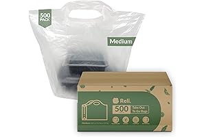 Reli. Take Out / To Go Bags 500 Count Bulk