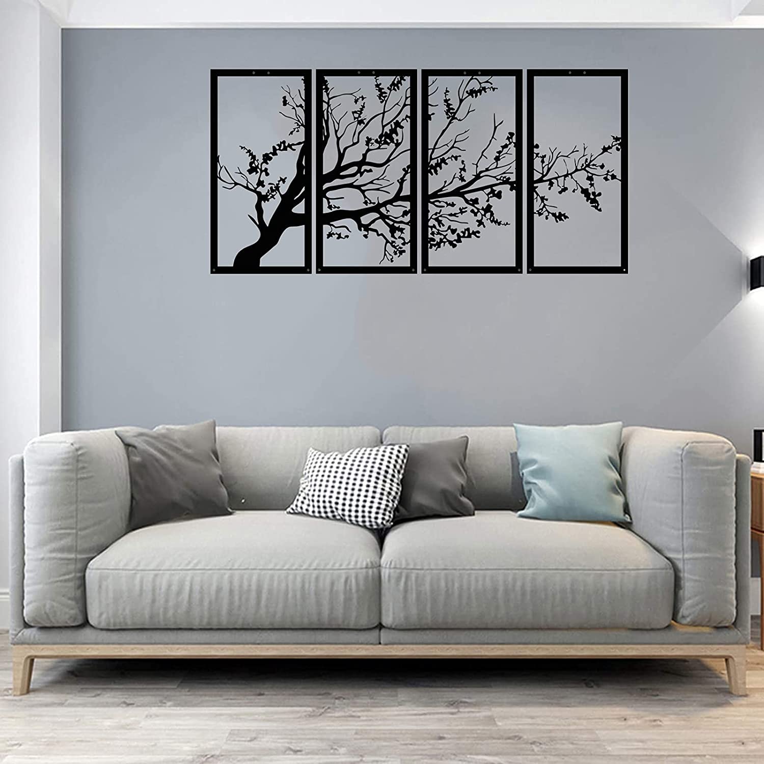 Metalen Wanddecoratie Boom Des Levens - Industriële Muurkunst Voor Woonkamer En Interieur Metalen Wanddecoratie Boom Des Levens - Industriële Muurkunst Voor Woonkamer En Interieur