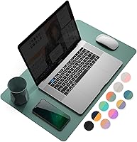 Vista 36 de YSAGi Almohadilla de Escritorio de Oficina, Tapete de Escritorio, 23.6" x 13.7" Ultra Delgada Impermeable de Cuero PU Secante de Escritorio