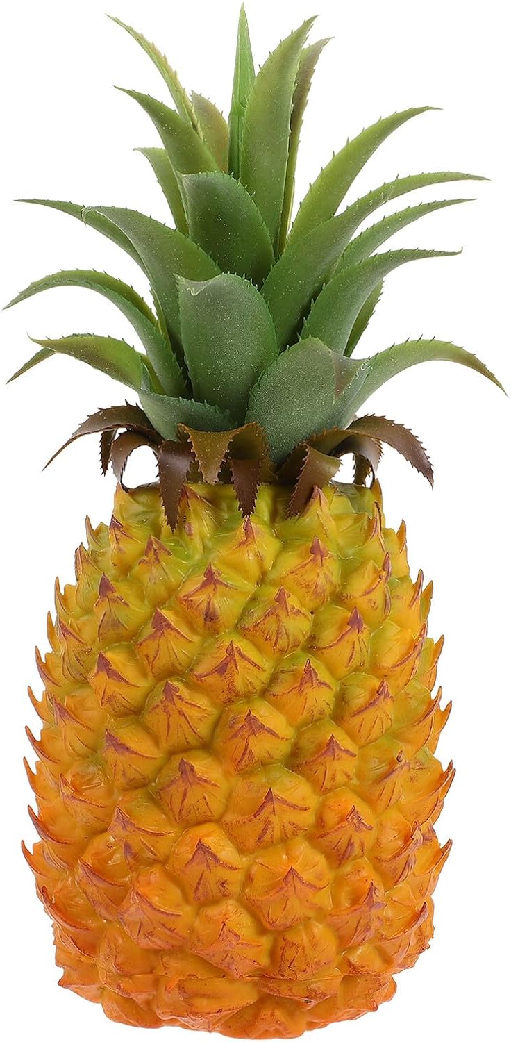 Realistic Artificial Pineapple Decor Fake Fruit Model Lifelike Shop Display Ornament Photo Prop for Home Kitchen Decoration