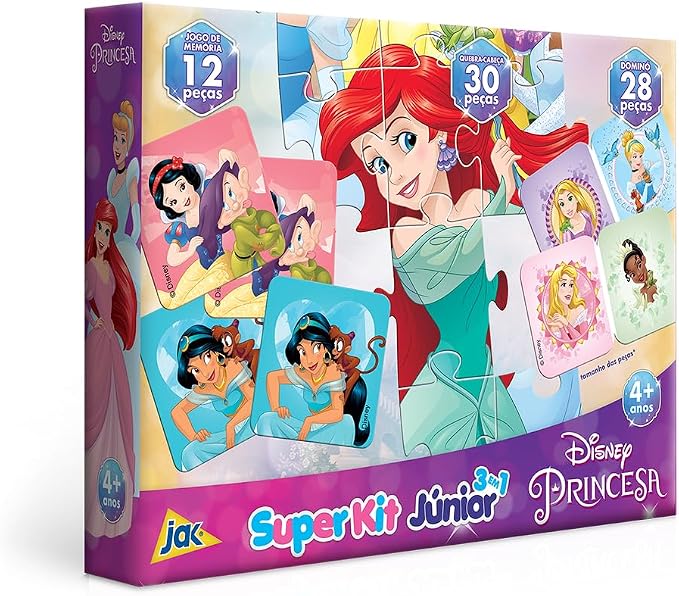 Toyster - Super Kit Júnior: Princesa - Disney - JAK