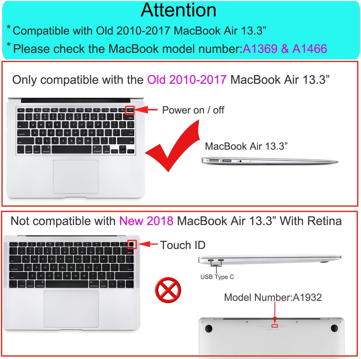 MOSISO Compatible with MacBook Air 13 inch Case (Models: A1466 & A1369, Older Version 2010-2017 Release), Protective Plastic Hard Shell Case Cover, Royal Blue