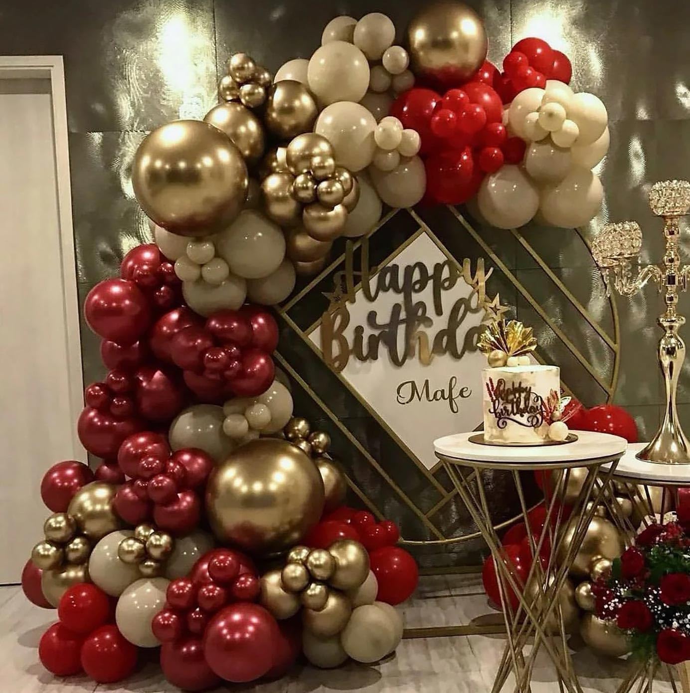 KALOR Metallic Gold Balloons 110 Pcs Different Sizes 18 12 10 5 Inch Latex Balloons Kit for Birthday Baby Shower Wedding Graduation Party Decorations