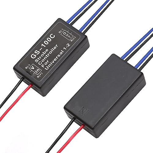 Miniatura 10 de GLOFE Luz de freno, controlador estroboscópico, módulo intermitente, módulo de flash LED para automóviles, motocicletas, autos, camiones, luces de