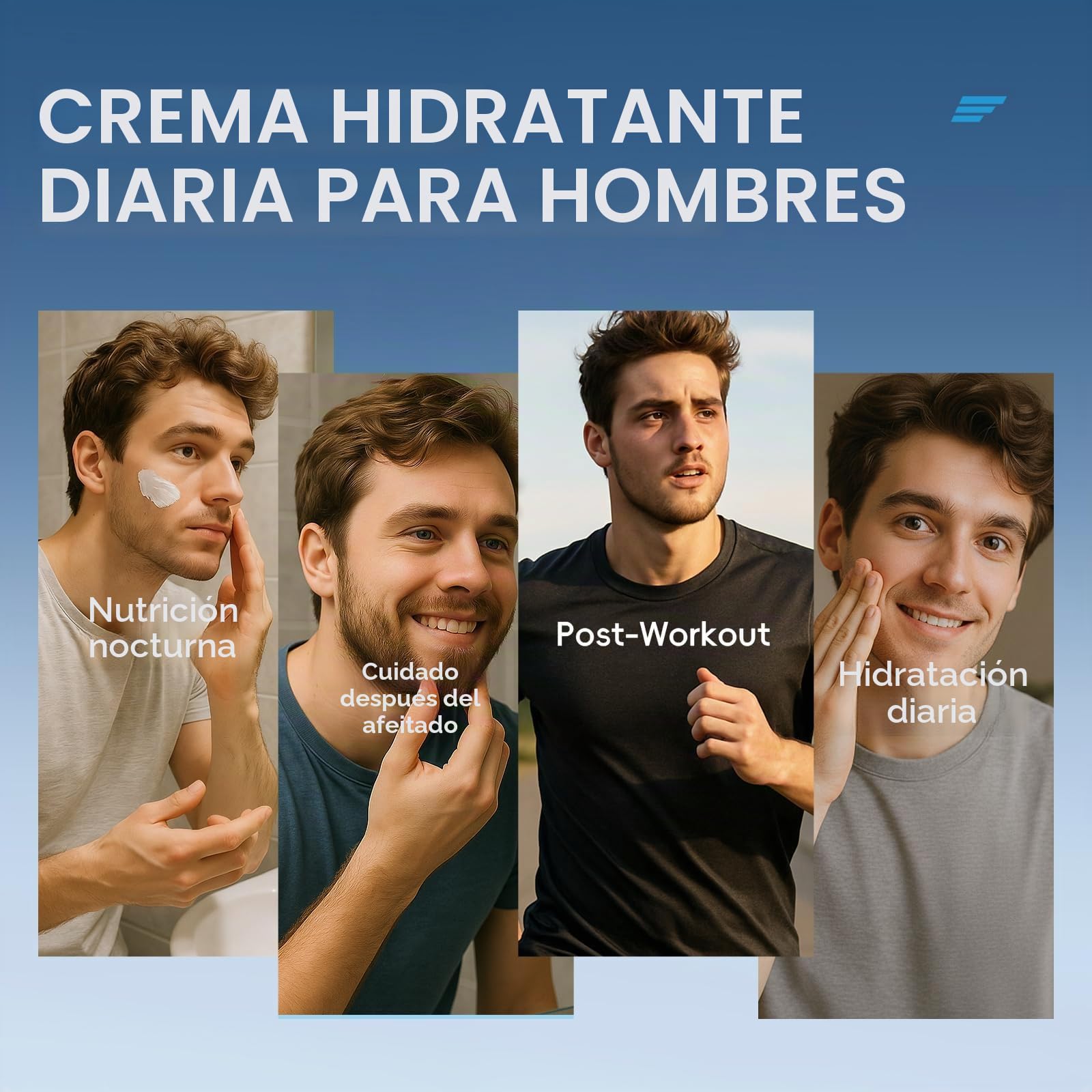 Set de Skincare Hombre, 5 Piezas Cuidado Facial Hombre Pack Regalo | Men Rutina Facial de Viaje, para Todo Tipo de Piel Hidratante Revitalizante Antienvejecimiento