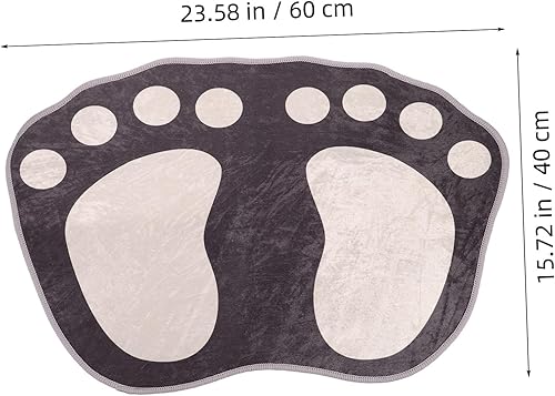 Miniatura 3 de PRETYZOOM Tapete absorbente para pies, tapete de baño, decoración del hogar, dormitorio, tapete antideslizante para el suelo, alfombra de baño de