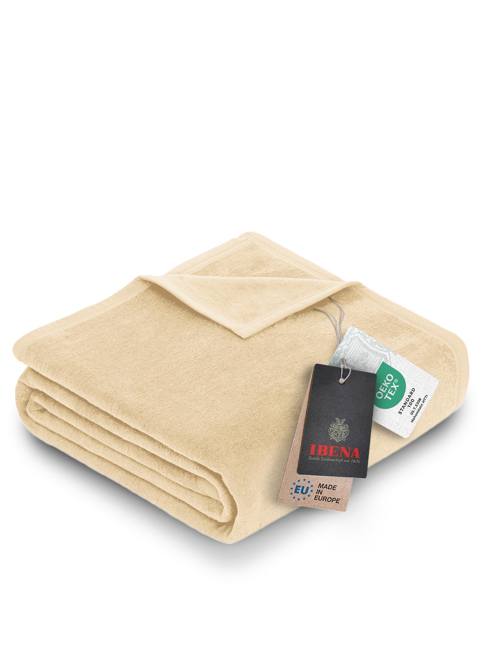 Ibena 3560/314 'Messina' Uni-Coloured Blanket 150 x 200 cm