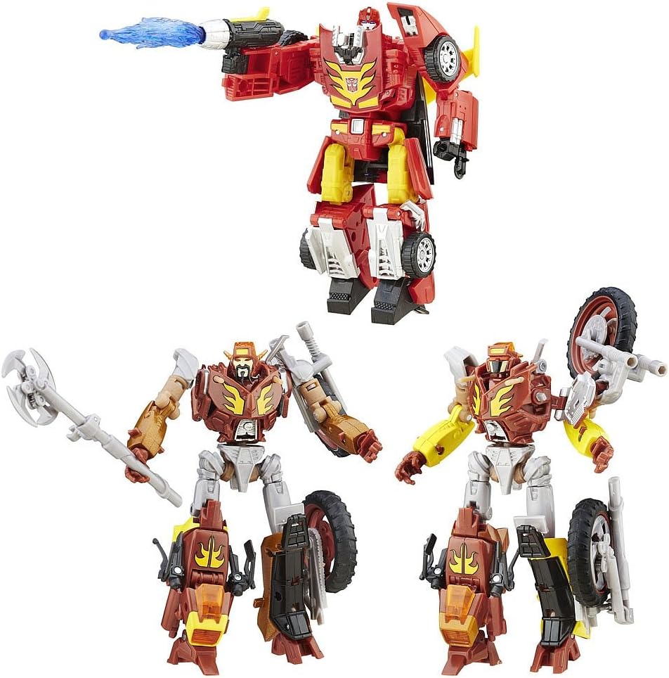 Transformers Platinum Edition HOT Rod JUNKION SCRAPHEAP Wreck GAR Set
