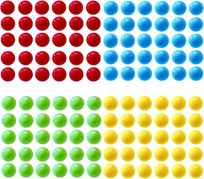 120Pcs Game Replacement Marbles Balls Compatible with Hungry Hungry Hippos