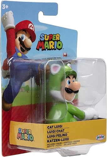 Miniatura 8 de World of Nintendo 91426 - Figura de acción Cat Luigi de 2.5 pulgadas