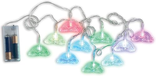 Miniatura 4 de iscream - 29 pompones de luz de colores claros (118 pulgadas, funciona con pilas)