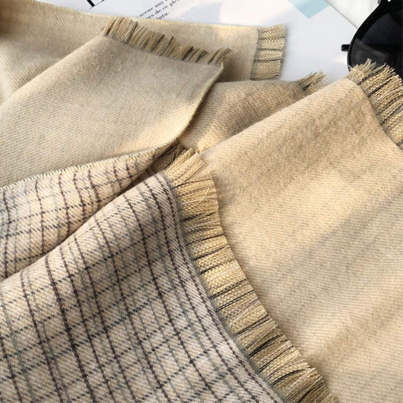 Sciarpa Sciarpa Alla Moda Comoda E Calda Sciarpa A Doppia Faccia Autunno Inverno Scialle