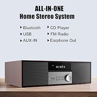 LONPOO LP-816 Kompakt HiFi Rendszer 40W RMS, CD Lejátszóval, FM Rádióval, Bluetooth-szal, Fa Hangszóróházzal, Mély Basszussal

AI: I've crea 3