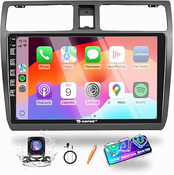 for Suzuki Swift 2005-2010 Car CarPlay Android Auto Navigation Stereo GPS Radio Reverse Camera Display 10" IPS Touchscreen Headunit Tablet Pad Media Player, if Applicable Quad Core 2G+64G