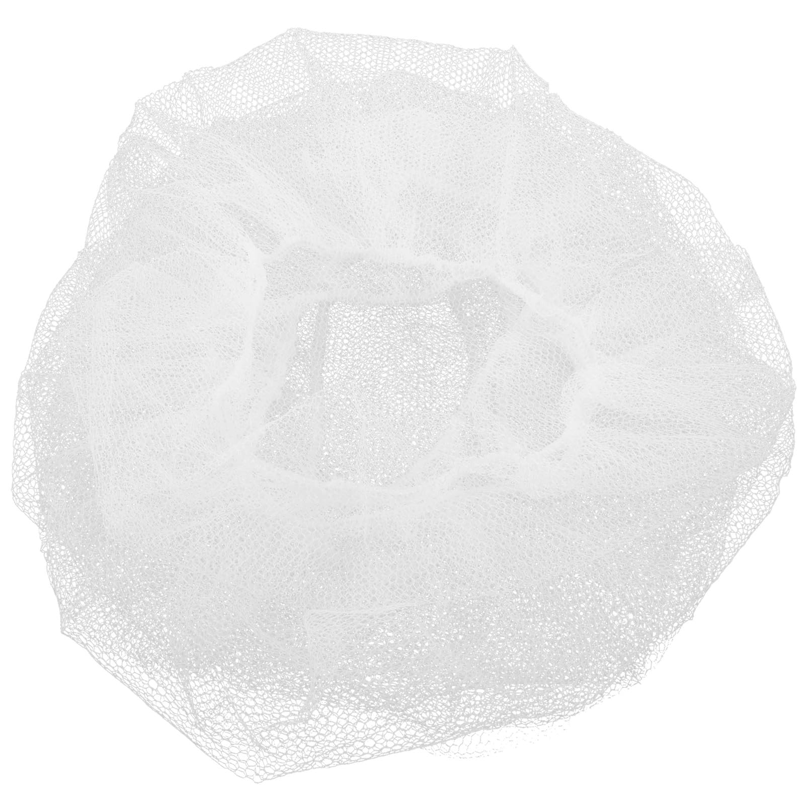 Healifty 100 Stück Einweghaarnetze aus Nylon Weiße Schutz Haarnetze mit Einweg Design Atmungsaktiv und Elastisch für Verschiedene Arbeitsbereiche