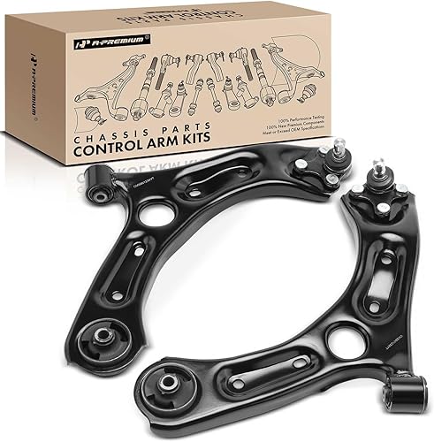 A-Premium 2 brazos de control delanteros inferiores, con rótula y buje, compatibles con Hyundai Sonata 2015, Tucson 2016-2021, Kia Optima 2016-2020,