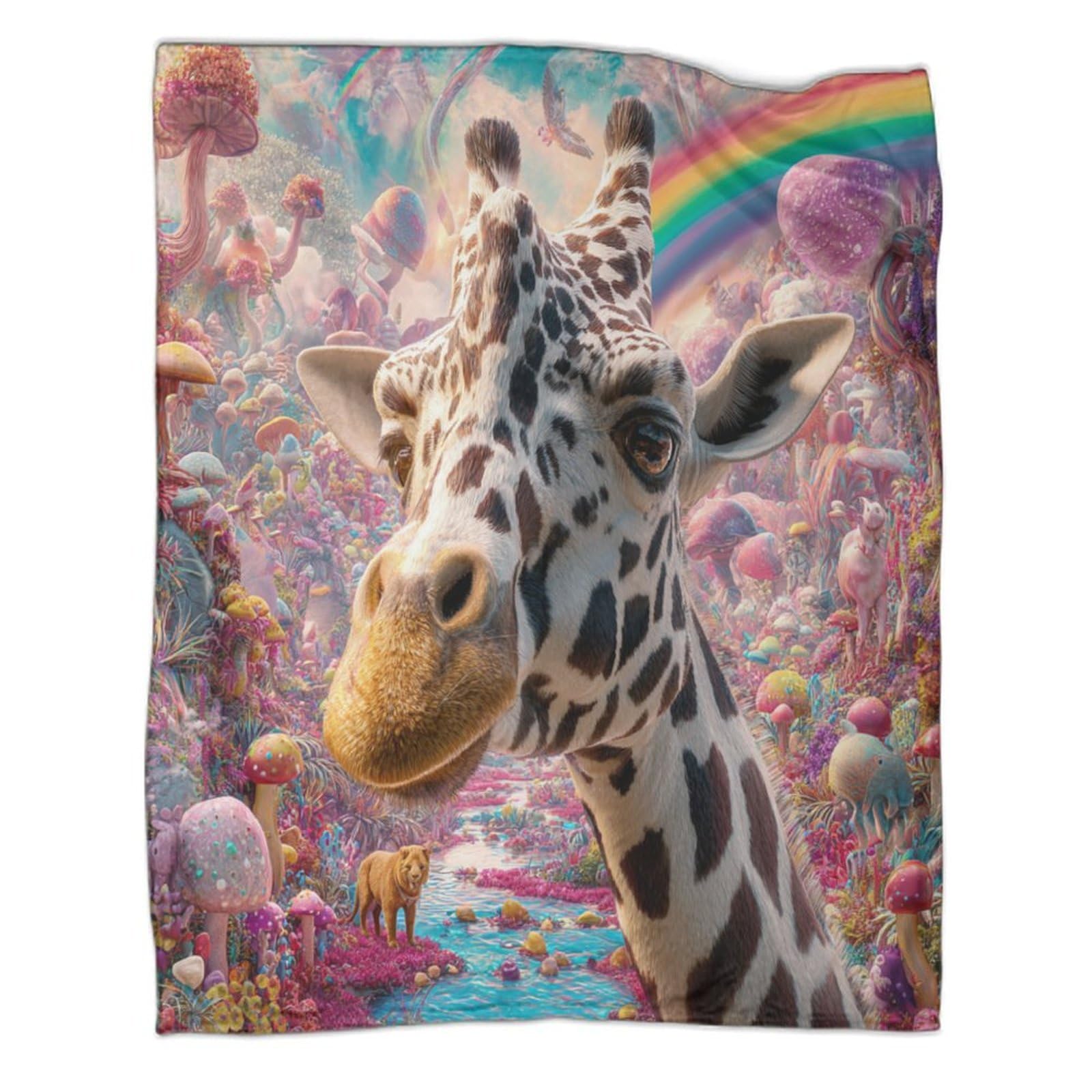 Couvertures girafe polaire en flanelle de microfibre 150x200cm pour toute la famille