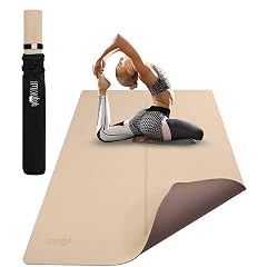Large Yoga Mat 6x4 1 4 1 2 Thick Exercise Mats for Home Workout Extra Wide Workout Mats
