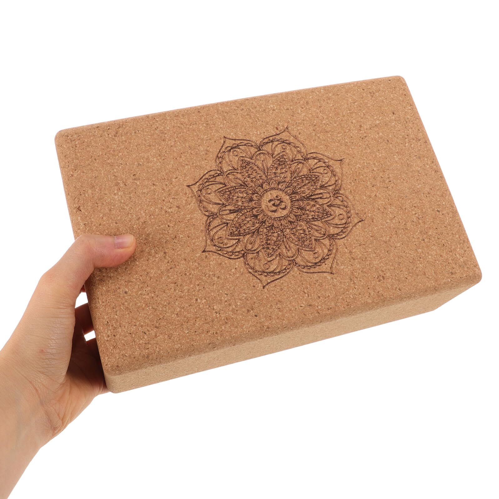 Alasum Yoga Block Kork Dreieckig Hochdicht Yogablock Trainingsstein mit Gurt für Yoga Pilates Fitness Sport Zubehör