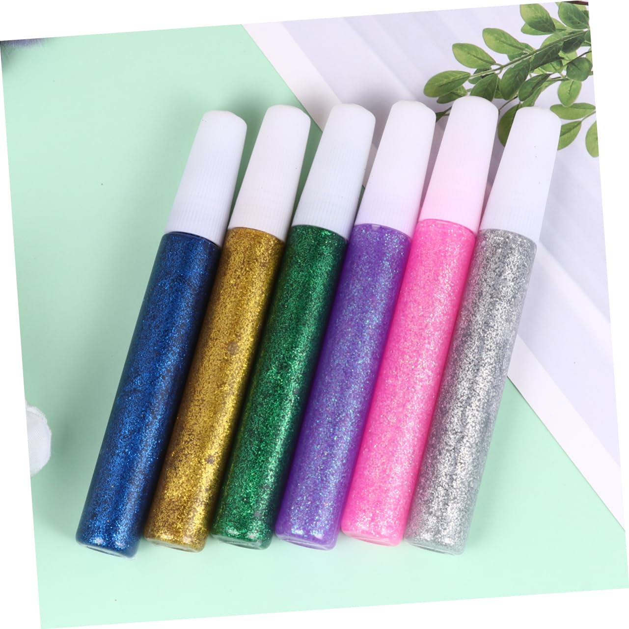 OSALADI 5 Satz mit 50 Glitzerklebestiften Bunt Glänzend für Bastelarbeiten Zufällige Farbe