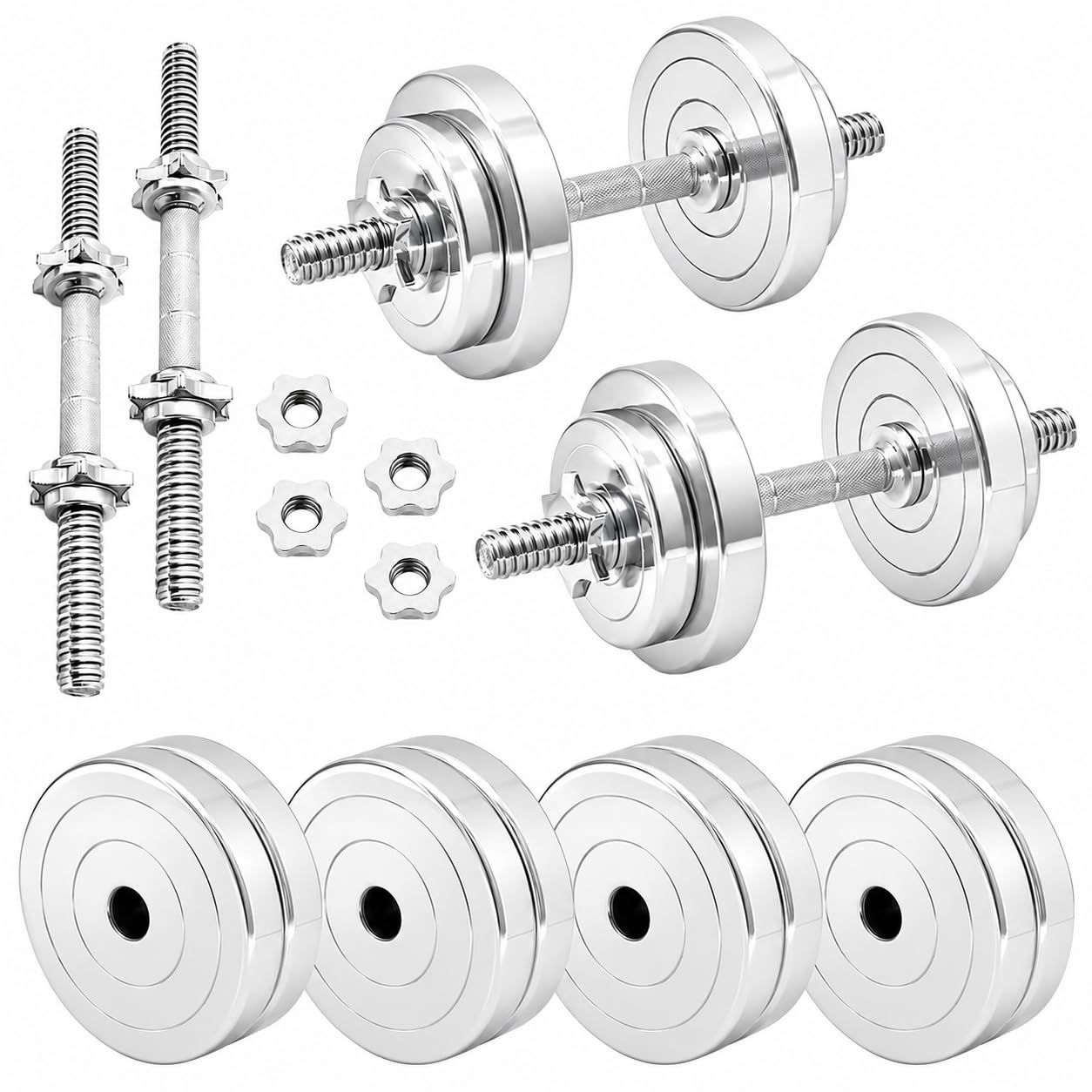 BULLAR Dumbbell, Dumbbell Set, Steel Dumbbell Set 10kg, Adjustable Dumbbells Set With Steel Weight Plates With One Pair of Dumbbell Rod, Dumbbell Set For Home Gym Workout, Fitness Equipment-image-30
