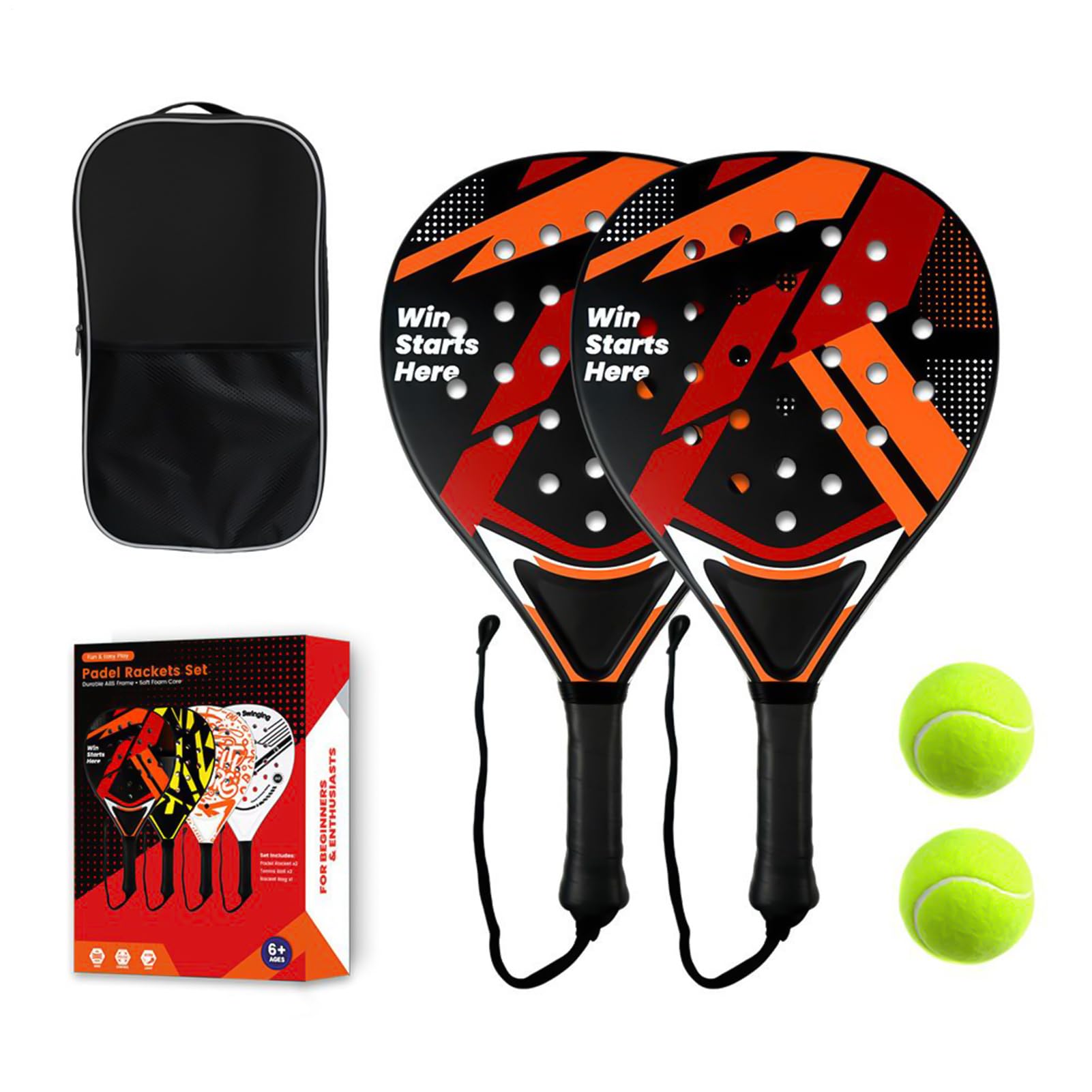 Juego De Tenis Portátil Antideslizante Y Antivibraciones | Juego de Raquetas de Tenis Recreativas para Adultos Para Recreación, Entrenamiento, Deporte, Hombre, Mujer, Atleta, Playa,