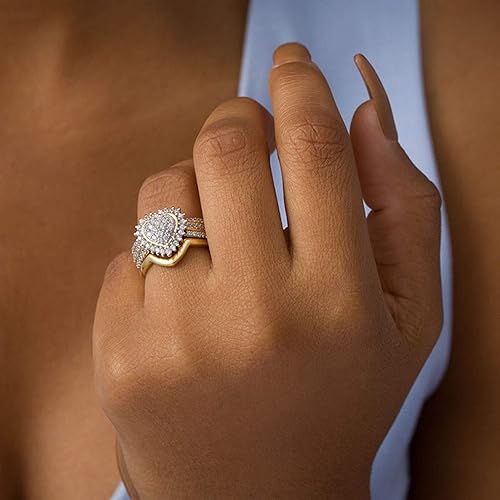 Miniatura 6 de Anillo de moda para mujer, joyería de boda, lindos anillos de niñas, moda para mujer, circonita cúbica incrustada, anillo de dedo de boda, fiesta,