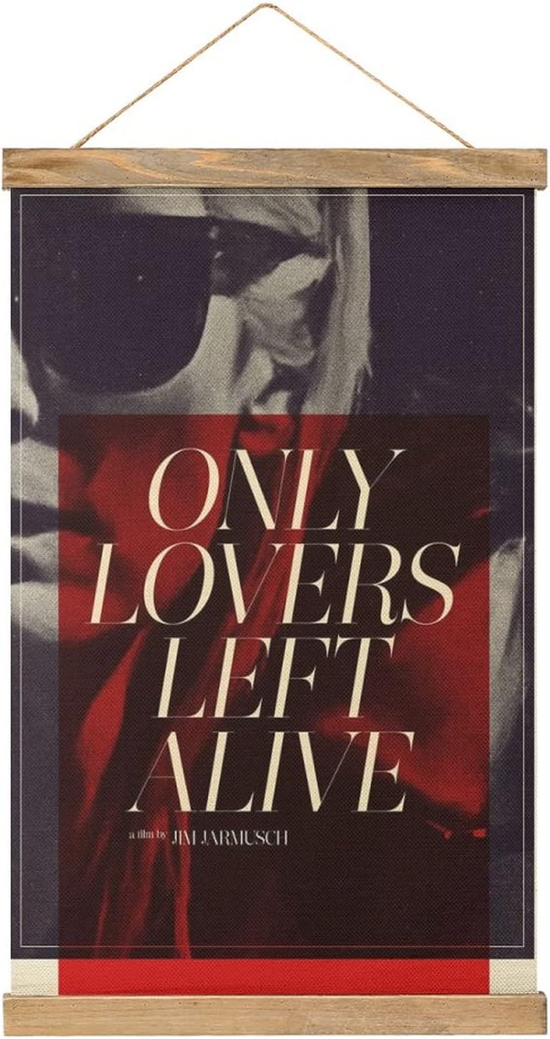 Magnetic Scroll Only Lovers Left Alive Hangers Poster DIY Wall Fabric Decor Hanging Paintings Frame Kit Holder For Living Room