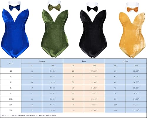 Miniatura 7 de Disfraz de conejita de anime para mujer, traje de una pieza, con cinta para la cabeza, conjunto de catsuit de cosplay de Halloween