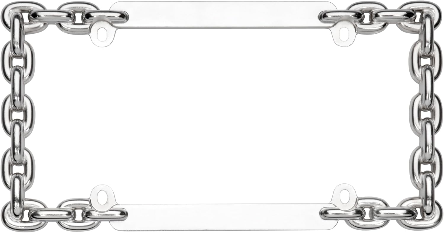 Cruiser Accessories 20530 Chain License Plate Frame, Chrome - Image 4