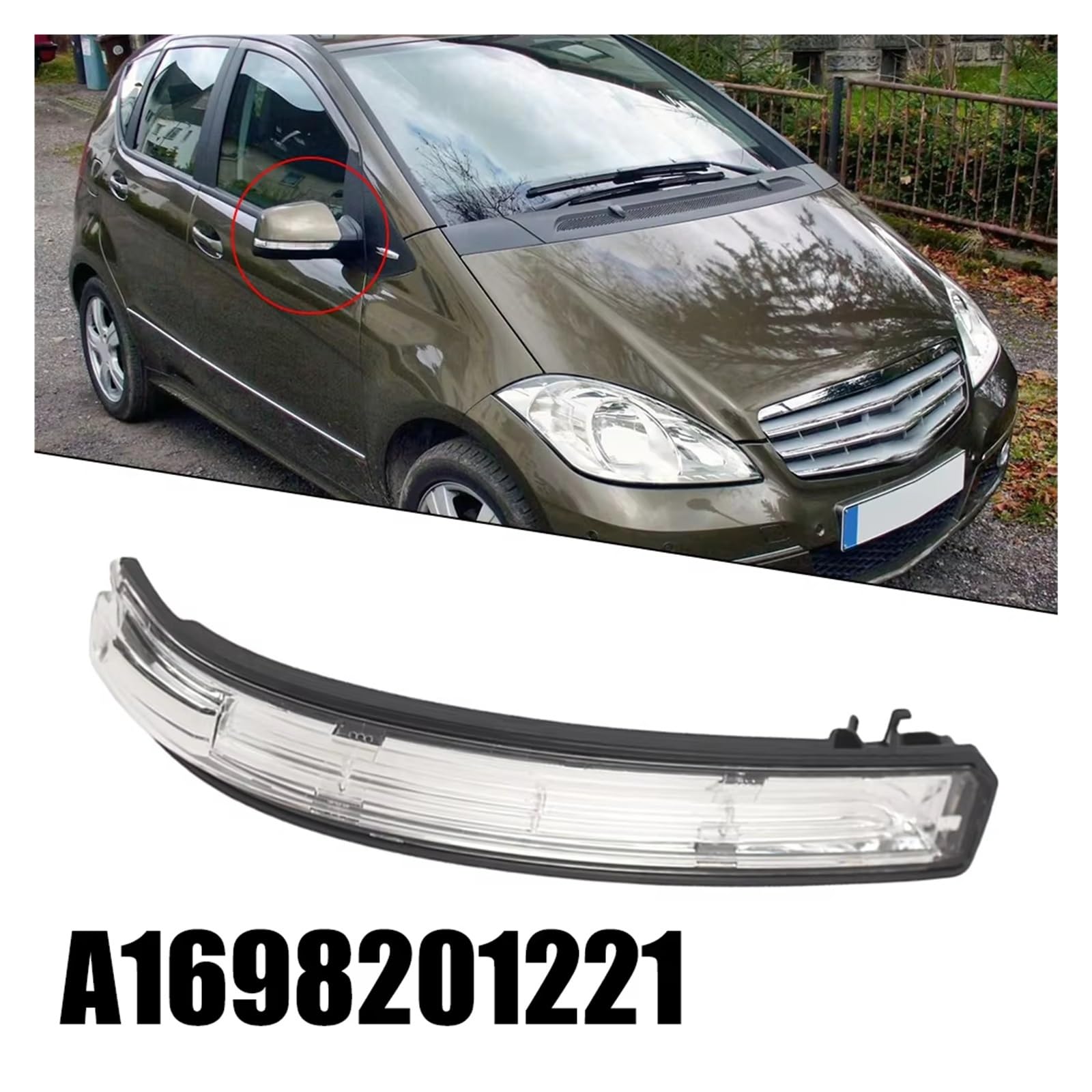Per Benz Per Classe A Per W169 Per Classe B Per W245 2008-2011 Specchietto Retrovisore Esterno Indicatore Direzione Lampada Freccia Specchietto Retrovisore