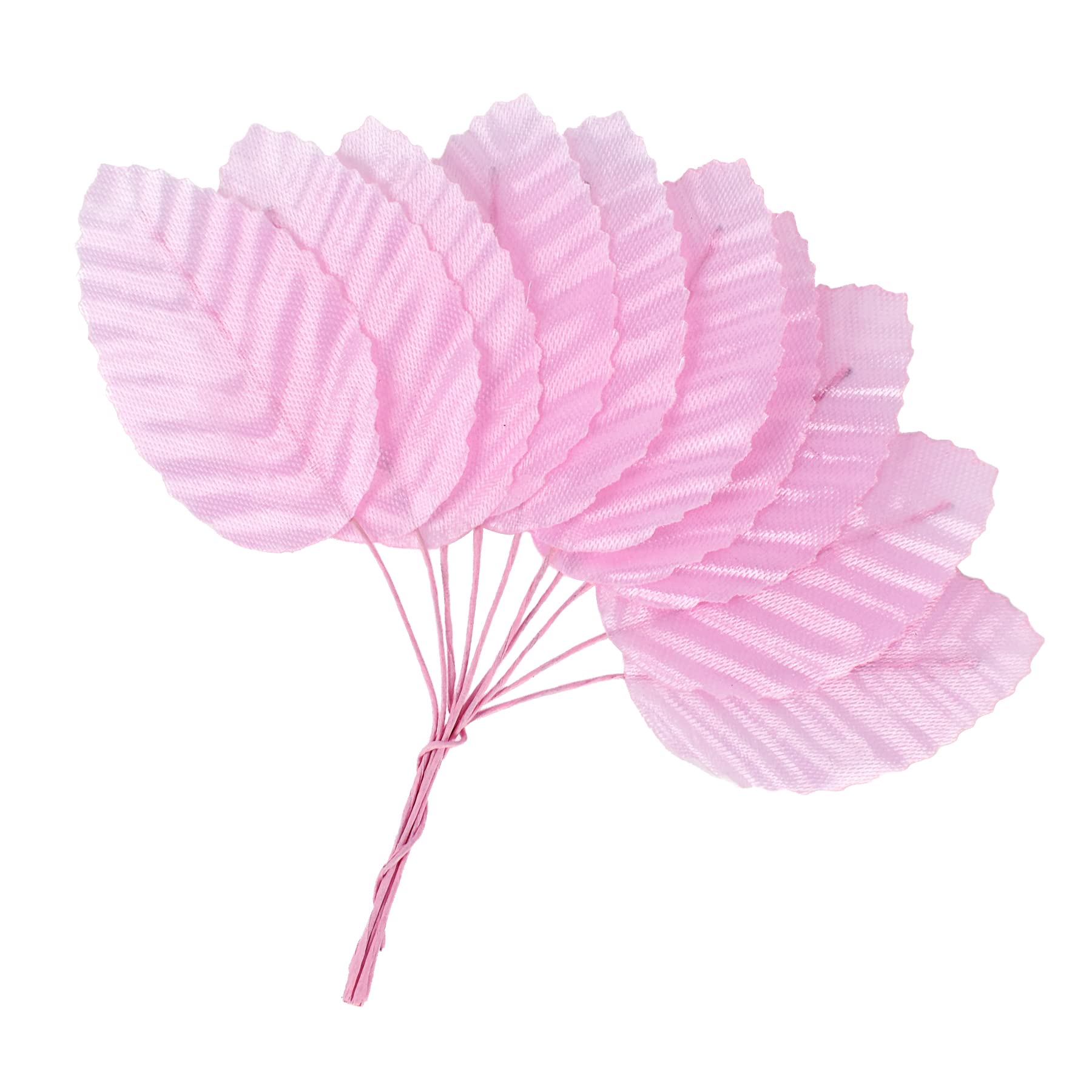 HOKPA 200Pcs Artificial Silk Rose Leaves, Fake Faux Wired Single Leaf for DIY Crafts Floral Arrangements Home Kitchen Wedding Garland Party