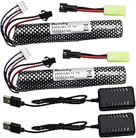 Vista 1 de Blomiky Batería recargable 3S de iones de litio de 11.1 V, 2000 mAh, adecuada para Air Soft Splatter Blaster / 183503 * 2