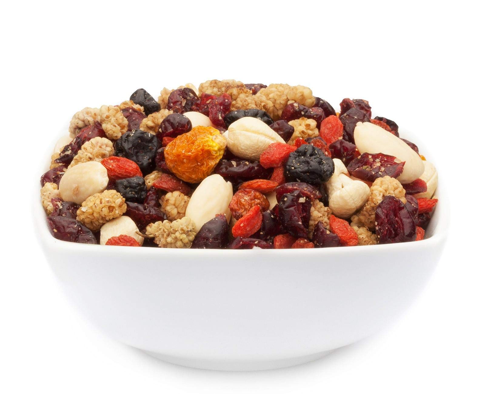 1 x 2.5kg Superfood Nussmischung mit Trockenfrüchten mit Cashew Maulbeere Mandel Physalis Cranberry Gojibeeren Blaubeere salzfrei vegetarisch