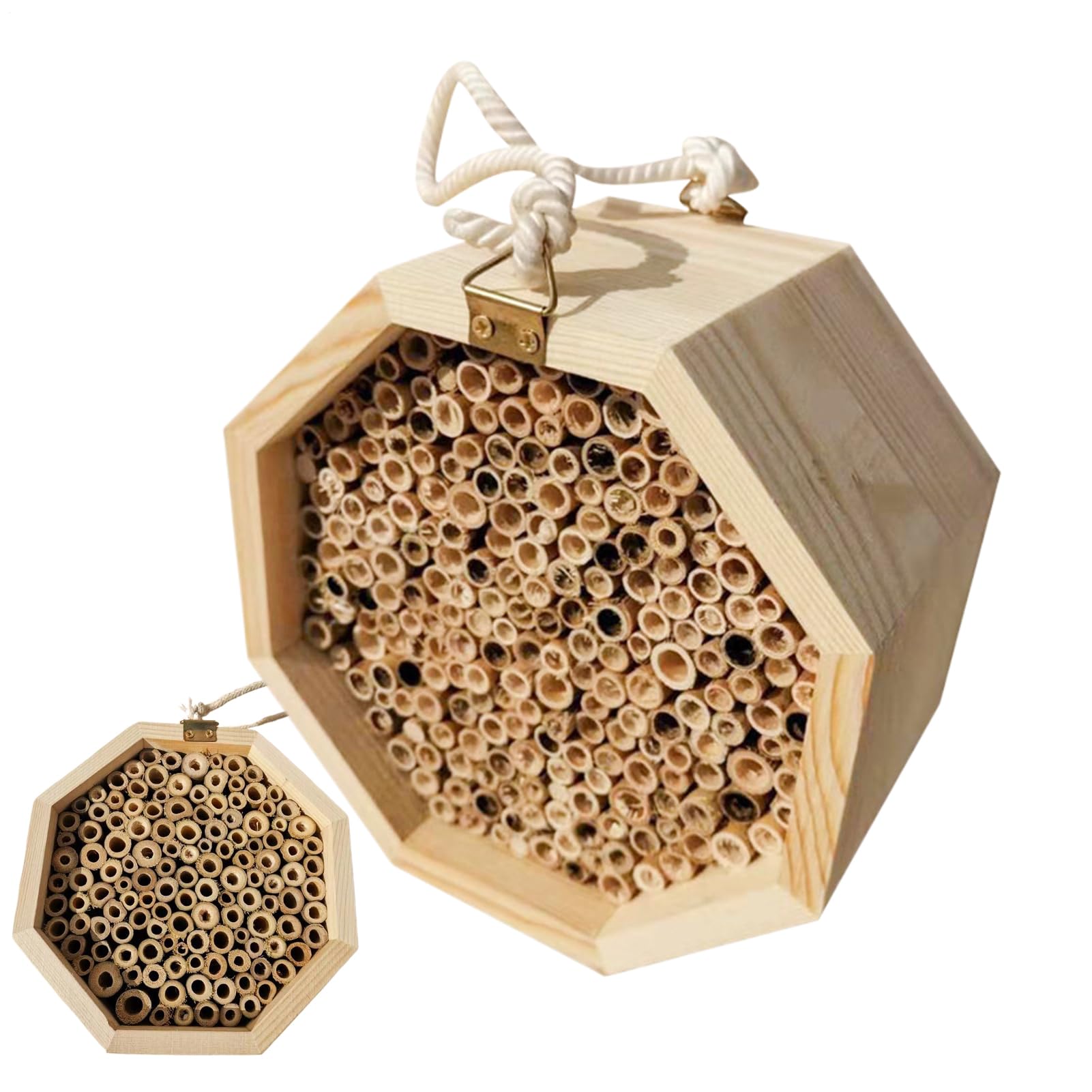 Hôtel en bois pour pollinisateurs et papillons de jardin