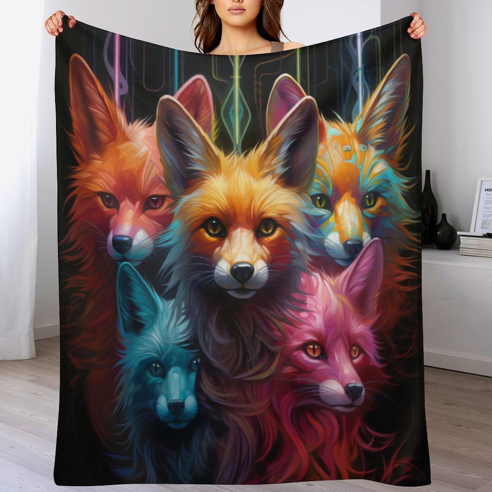Couverture renard douce contre le froid frissons résolus en un instant