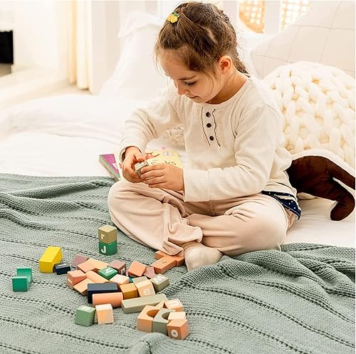 Miniatura 7 de RECYCO - Manta de punto trenzado de color azul marino, tamaño individual para sofá, súper suave, cálida y acogedora, manta de punto decorativa de