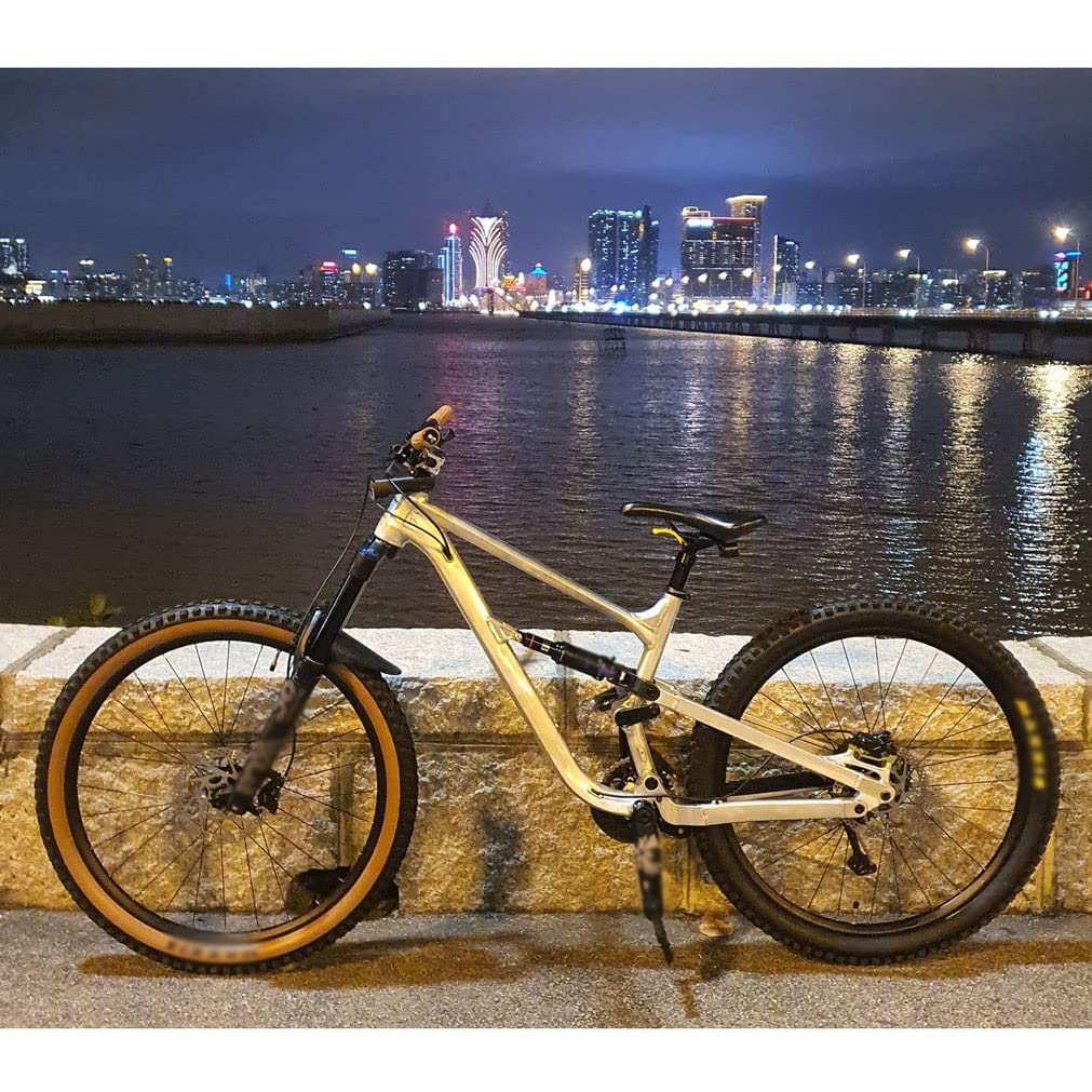 HIMALO Mountain Bike Suspension Frame 26/27.5/29er Bike Frame 14.5''/16.5''/18'' Thru Axle 148mm Boost Frame Disc Brake Aluminium Alloy Frame DH/XC/AM Silver(27.5 * 18'')